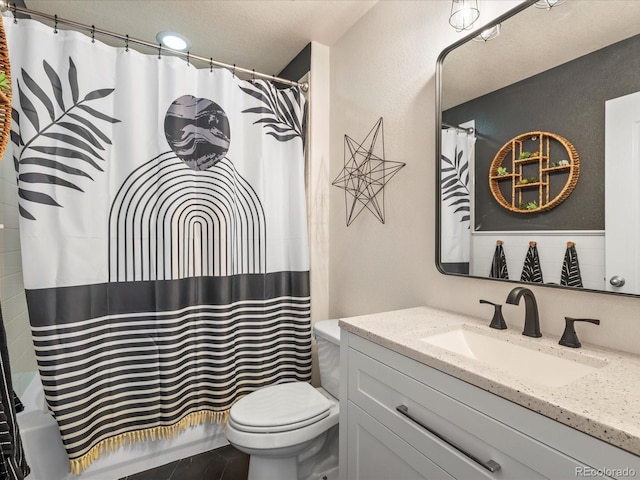2853 Black Canyon Way, Castle Rock, CO 80109 - full bath featuring toilet, shower / tub combo, and vanity