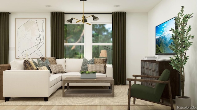1159 Redfish Pt, Colorado Springs, CO 80904 - living area with wood finished floors and ceiling fan