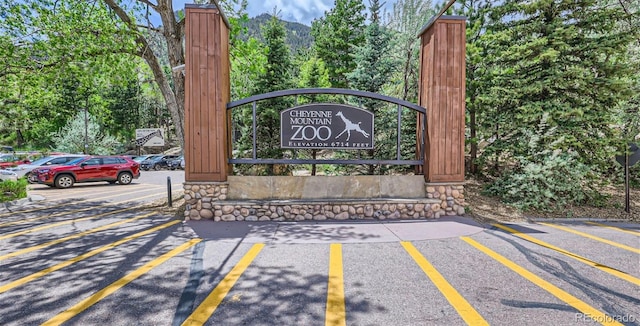1159 Redfish Pt, Colorado Springs, CO 80904 - community / neighborhood sign with uncovered parking