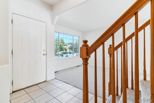 view of tiled entryway