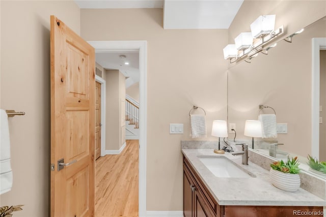 1824 Pearl St Unit B, Boulder, CO 80302 - bathroom with vanity and wood finished floors