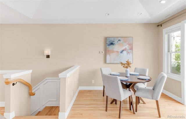1824 Pearl St Unit B, Boulder, CO 80302 - dining space featuring light wood-type flooring and recessed lighting