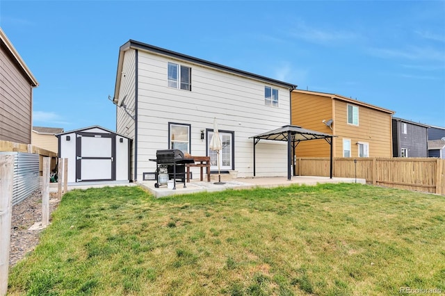 10042 Hudson St, Thornton, CO 80229 - rear view of property with a patio and a gazebo
