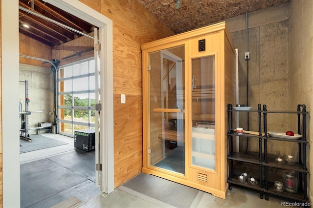 5607 Crawford Gulch Rd, Golden, CO 80403 - sauna featuring concrete floors