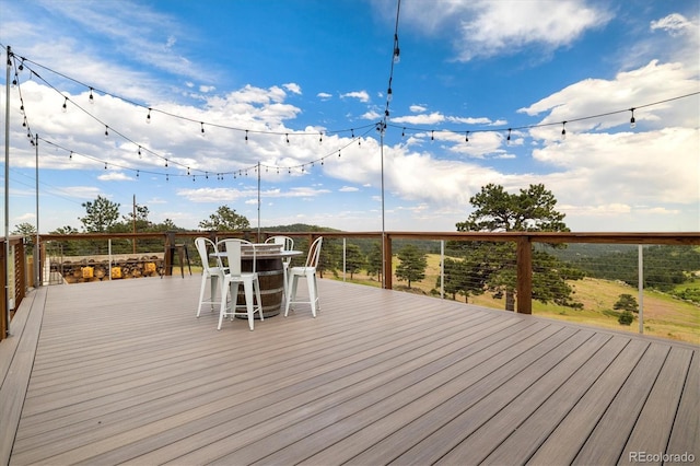 5607 Crawford Gulch Rd, Golden, CO 80403 - deck with outdoor dining space