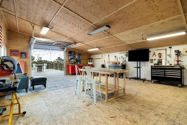 5607 Crawford Gulch Rd, Golden, CO 80403 - garage with a workshop area