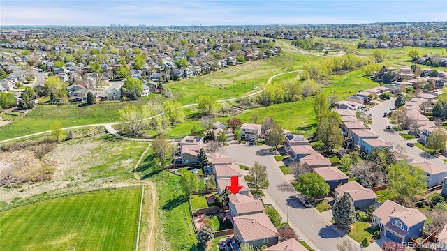 aerial perspective of suburban area