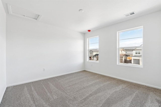 view of carpeted empty room