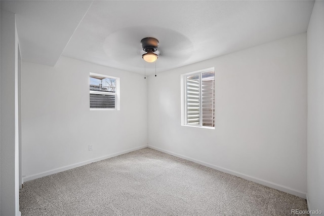 1607 Shasta Dr, Colorado Springs, CO 80910 - empty room featuring ceiling fan, carpet floors, and baseboards