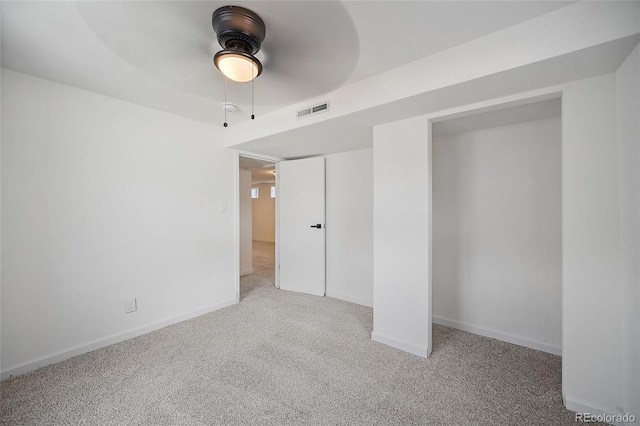 1607 Shasta Dr, Colorado Springs, CO 80910 - unfurnished bedroom featuring carpet floors, baseboards, and ceiling fan