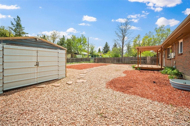 1607 Shasta Dr, Colorado Springs, CO 80910 - fenced backyard featuring a deck