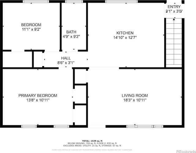 1607 Shasta Dr, Colorado Springs, CO 80910 - room layout