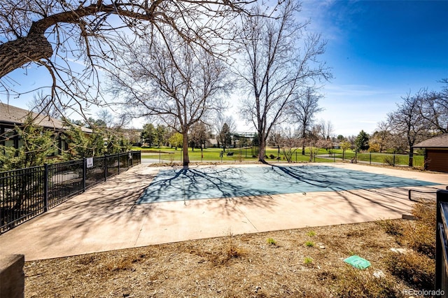 view of pool with a patio area