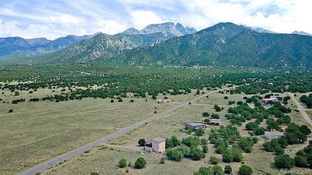 view of mountain feature featuring a rural view