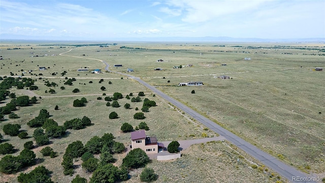 bird's eye view featuring a rural view