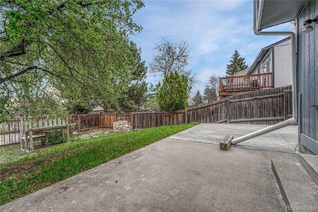 19140 E Milan Cir, Aurora, CO 80013 - view of patio / terrace featuring a fenced backyard