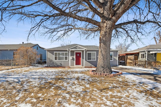 view of ranch-style home