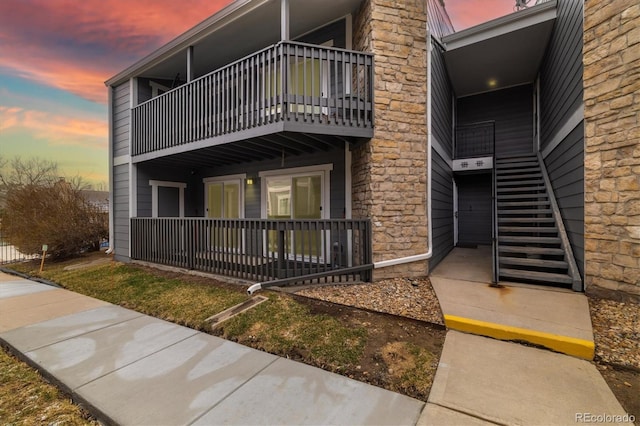 3482 S Eagle St Unit 102, Aurora, CO 80014 - view of property at dusk