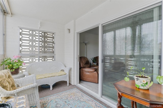 view of sunroom / solarium