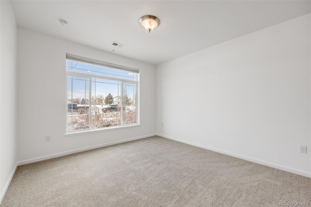 view of carpeted empty room