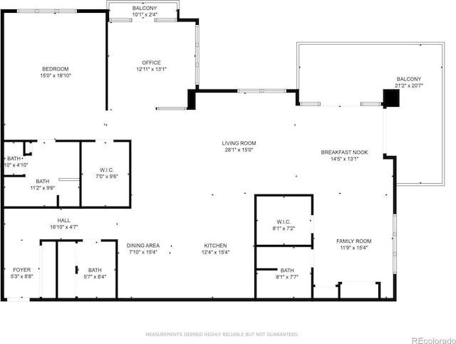 1401 Wewatta St Unit 806, Denver, CO 80202 - view of home floor plan