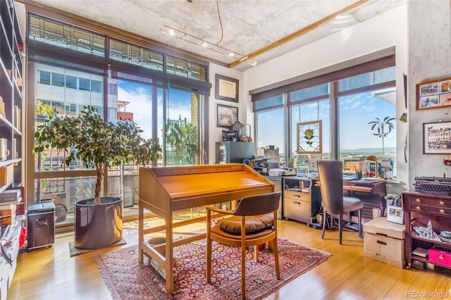1401 Wewatta St Unit 806, Denver, CO 80202 - home office featuring wood-type flooring