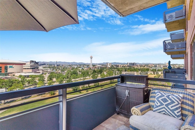 1401 Wewatta St Unit 806, Denver, CO 80202 - balcony featuring a mountain view
