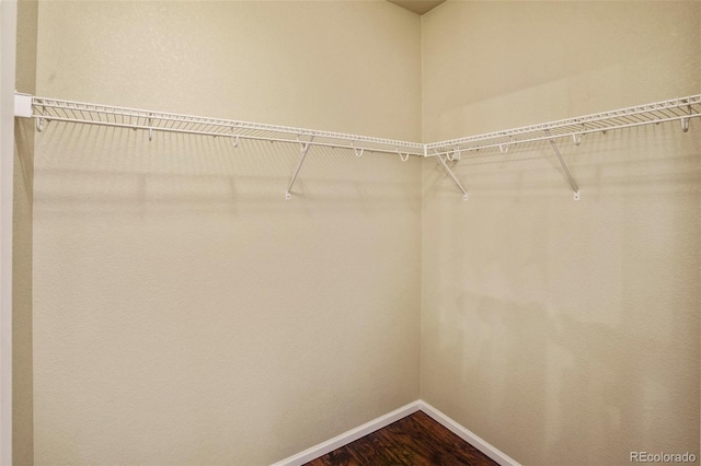 15594 E 97th Ave, Commerce City, CO 80022 - walk in closet featuring dark wood-style flooring