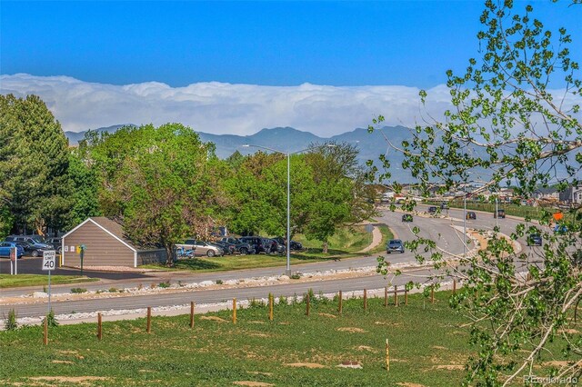 view of mountain background