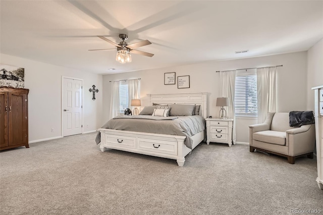 6187 Wescroft Ave, Castle Rock, CO 80104 - bedroom with light carpet, multiple windows, and baseboards