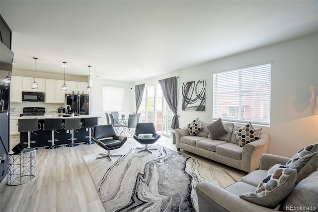 26985 E Bayaud Ave, Aurora, CO 80018 - living room featuring light wood-style flooring
