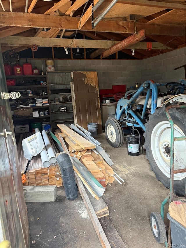 219 Colorado Blvd, Idaho Springs, CO 80452 - garage featuring concrete block wall