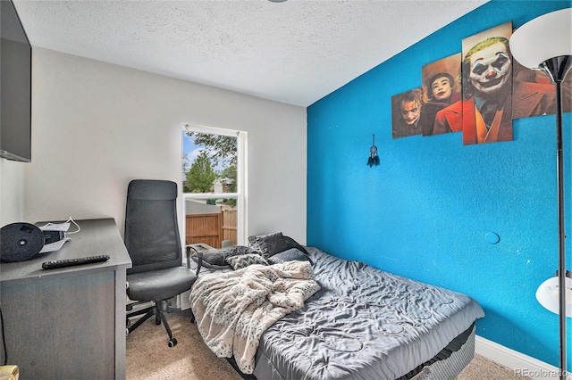 1390 W 78th Cir, Denver, CO 80221 - carpeted bedroom featuring an office area and a textured ceiling