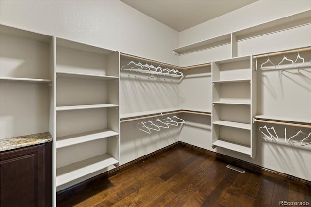 16104 Pole Pine Pt, Colorado Springs, CO 80908 - spacious closet with dark wood-type flooring