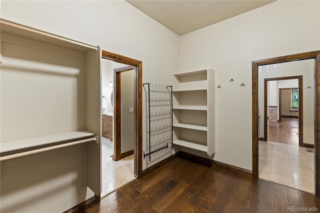16104 Pole Pine Pt, Colorado Springs, CO 80908 - walk in closet with wood finished floors