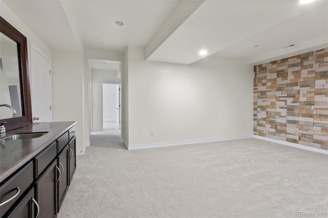 8464 E 55th Pl, Denver, CO 80238 - bathroom featuring recessed lighting, vanity, and baseboards