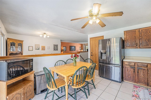 12244 Clermont Ct, Thornton, CO 80241 - dining space with light tile patterned flooring and a ceiling fan