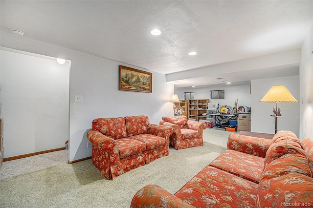 12244 Clermont Ct, Thornton, CO 80241 - living room featuring carpet flooring and recessed lighting