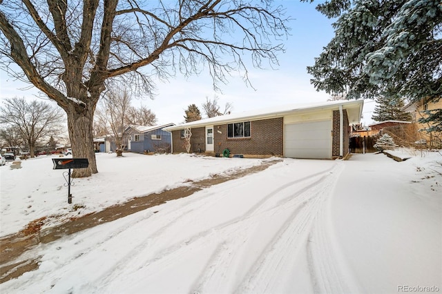 ranch-style house with a garage