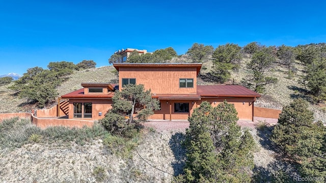 10405 W Cherokee Dr, Salida, CO 81201 - back of property featuring stucco siding