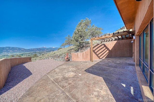 10405 W Cherokee Dr, Salida, CO 81201 - view of patio featuring a mountain view