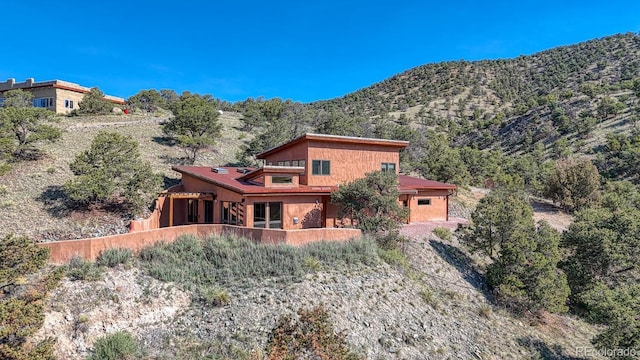 10405 W Cherokee Dr, Salida, CO 81201 - back of house with a mountain view