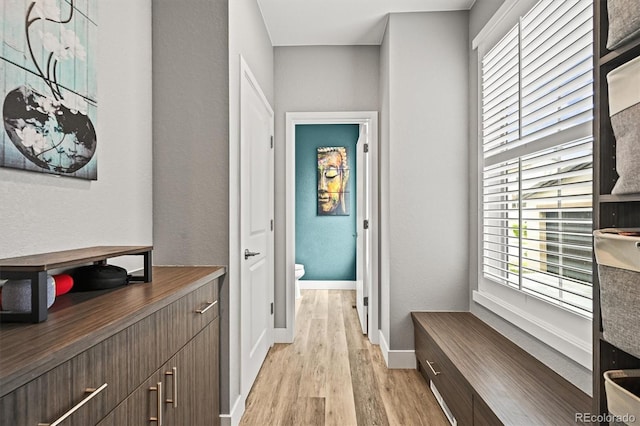 15547 W Vassar Ave, Lakewood, CO 80228 - hallway featuring light wood finished floors and healthy amount of natural light