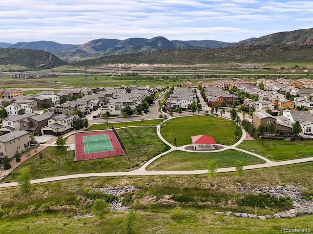 15547 W Vassar Ave, Lakewood, CO 80228 - aerial perspective of suburban area featuring a mountainous background