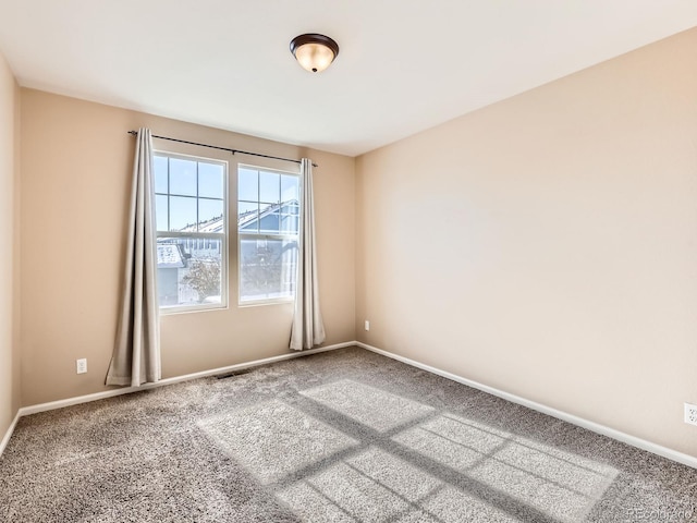 view of carpeted empty room