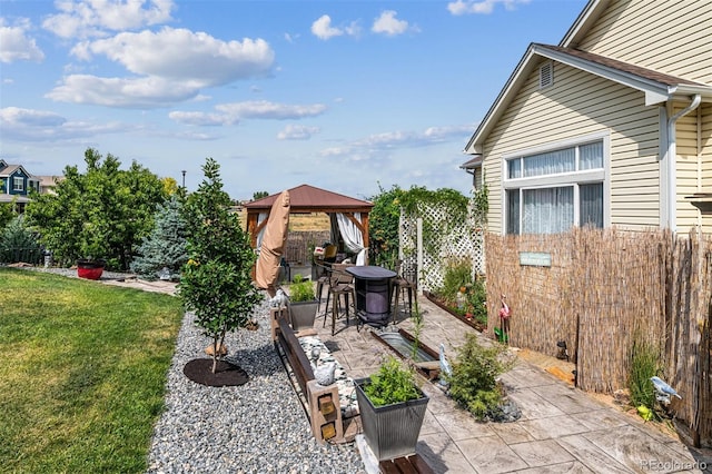 4293 Clover Ln, Brighton, CO 80601 - view of patio / terrace with a gazebo