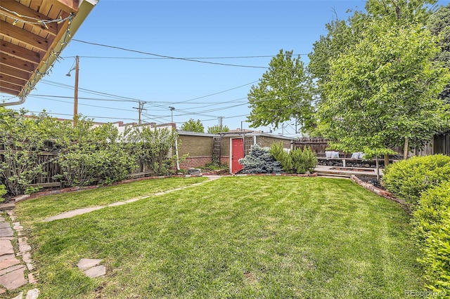 1292 Kearney St, Denver, CO 80220 - view of yard featuring an outbuilding
