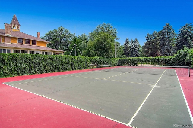 1292 Kearney St, Denver, CO 80220 - view of tennis court featuring community basketball court