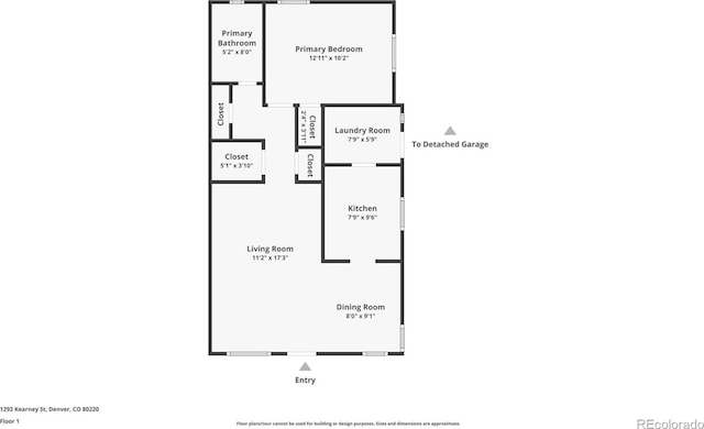 1292 Kearney St, Denver, CO 80220 - property floor plan