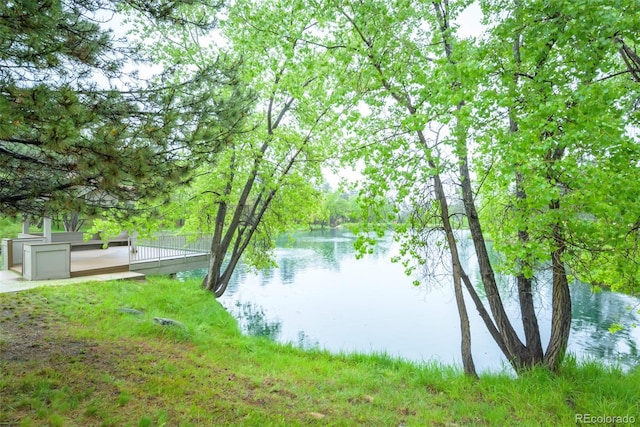 view of water feature